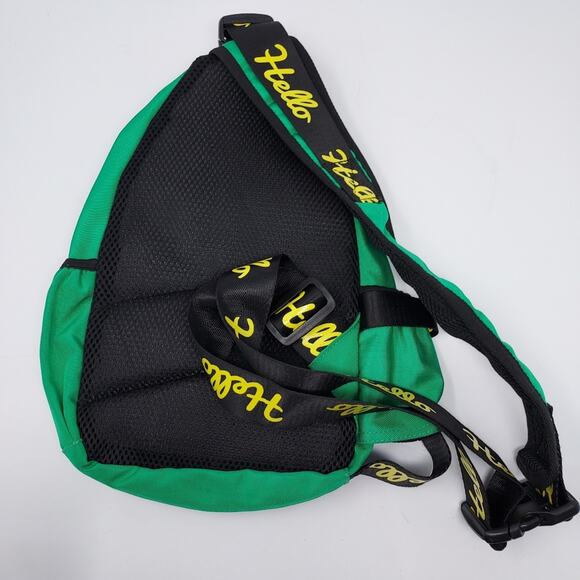 Hello Shamrock Green Sling Back Pack - Picture 3 of 8